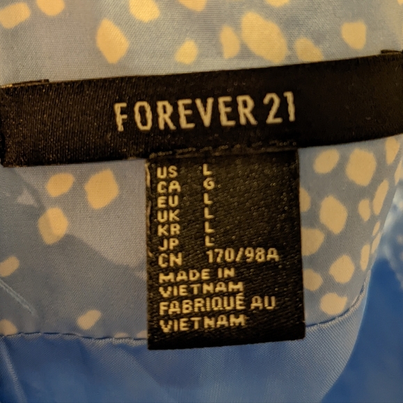 French Blue w/ dots Swing Dress - Picture 3 of 3